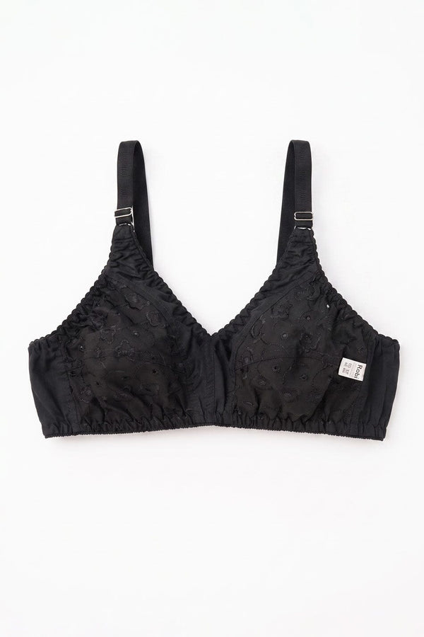 Rubi Women's Pack of Three Embroidered Cotton Bras