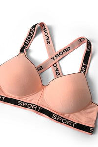 Yuluoting Women's Criss-Cross Sports Padded Bra