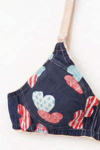 Women's Soft Jersey Heart Bra – Pack of Three